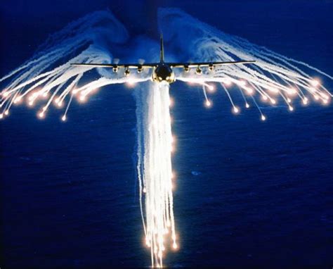 C-130 Releasing flares. image - Aircraft Lovers Group - ModDB