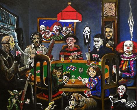 Horror Card Game Painting by Tom Carlton - Pixels