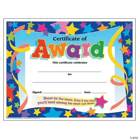 Stars Award Certificates | Oriental Trading