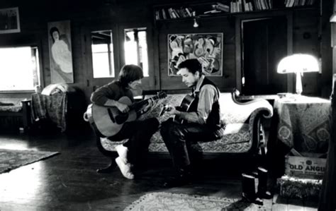 George Harrison and Bob Dylan at his farm, 1968 : r/bobdylan