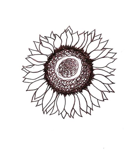 Sunflower Drawing by AutumnBurns on DeviantArt
