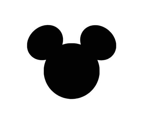 Mickey Mouse Head Silhouette Vector SVG y PNG Digital - Etsy México