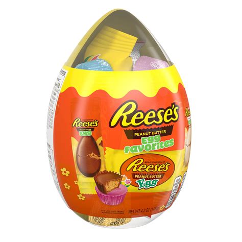 REESE'S, Egg Favorites Milk Chocolate and White Creme Assortment Candy, Easter, 4.2 oz, Plastic ...