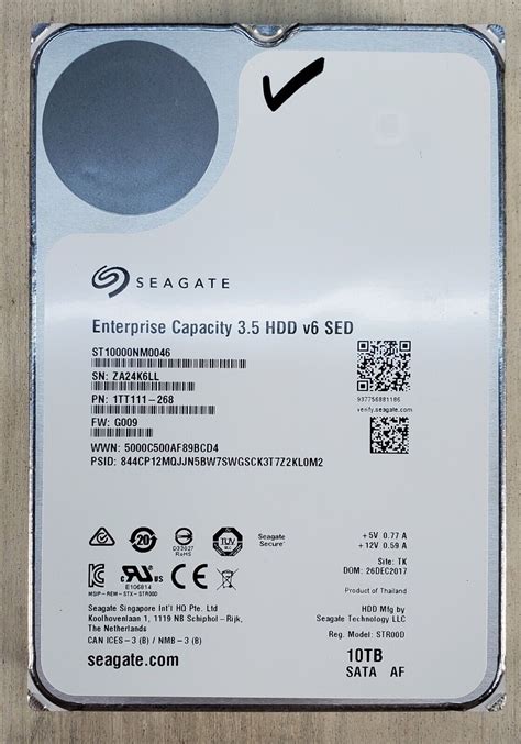 B GRADE Read Desc Seagate ST10000NM0046 10TB Hard Drive STR00D ...