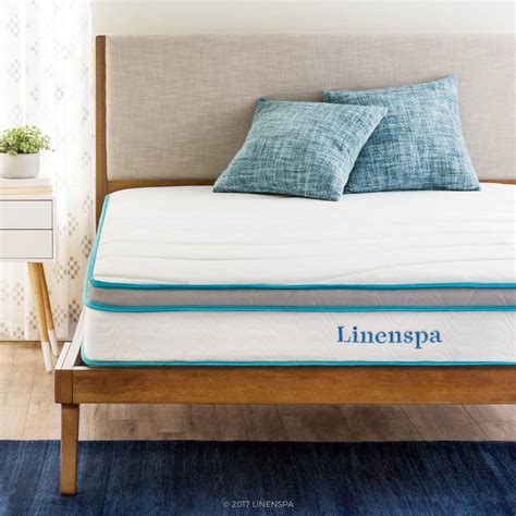 Linenspa 8 in. Twin Memory Foam and Innerspring Hybrid Mattress-LS08TTMFSP - The Home Depot