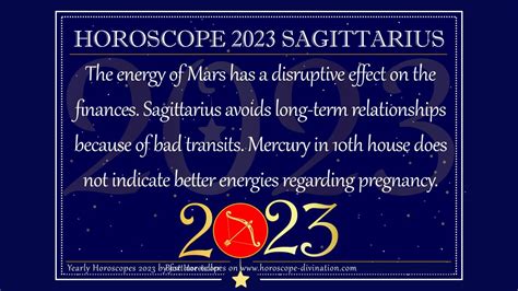 Horoscope 2023 Sagittarius 𝙇𝙤𝙫𝙚, 𝙃𝙚𝙖𝙡𝙩𝙝 & 𝘼𝙨𝙩𝙧𝙤𝙡𝙤𝙜𝙮 Horoscopes 2023 ♐️ ...