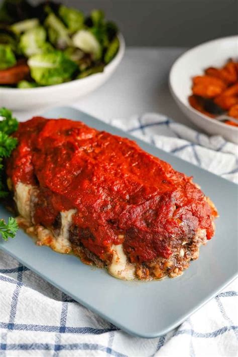 Italian Meatloaf | Nibble and Dine | With Oozy Mozzarella Cheese! | Recipe | Italian meatloaf ...