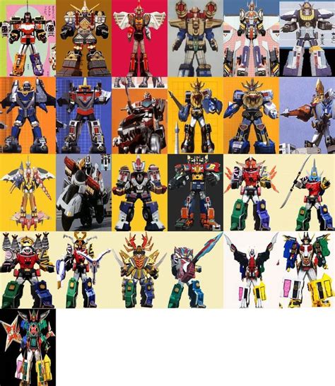 Six-Piece Megazords by ChipmunkRaccoonOz on DeviantArt | Power rangers ...