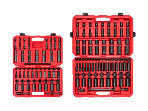 3/8, 1/2 Inch Drive 6-Point Impact Socket Set (159-Piece) | TEKTON