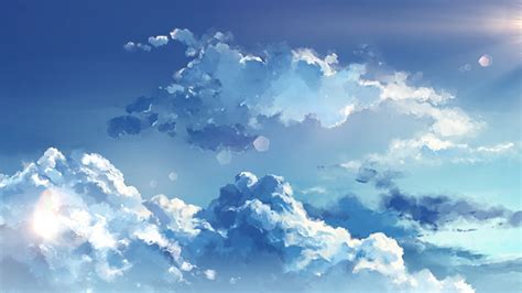 Anime clouds, sky, Anime, HD wallpaper | Wallpaperbetter