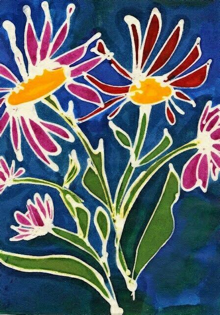 Batik n painting | Batik art, Batik, Flower art