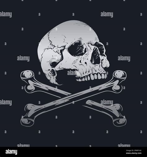 Skull and bones vector design. Editable, resizable, EPS 10, vector ...