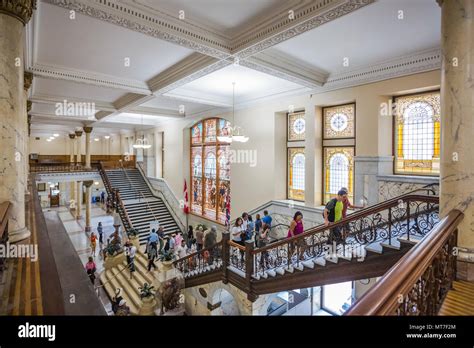 Old Toronto city hall interior tourists Stock Photo - Alamy