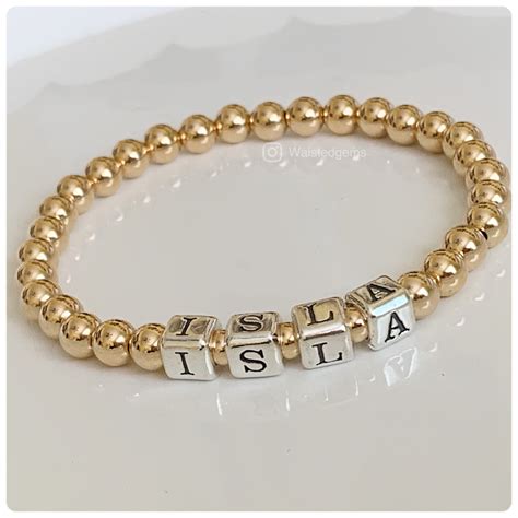 Personalised Stretch Bracelet | harmonieconstruction.com