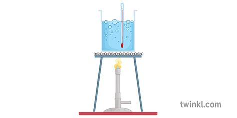 Boiling Water Practical Bunsen Burner Thermometer Experiment Laboratory