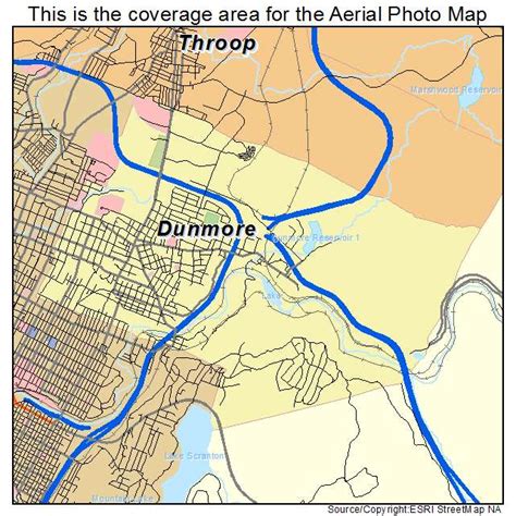 Aerial Photography Map of Dunmore, PA Pennsylvania