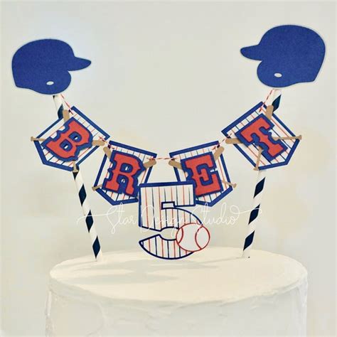 Baseball Cake Topper - Etsy