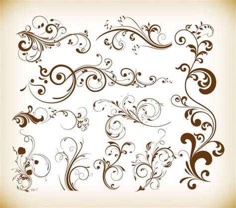 Floral swirl free vector download (13,045 Free vector) for commercial use. format: ai, eps, cdr ...