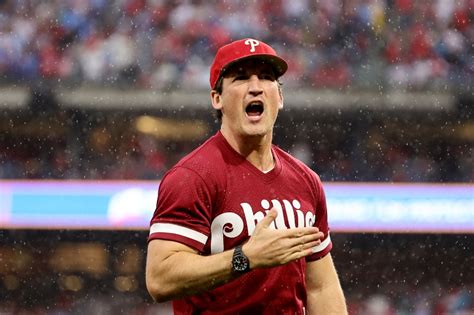 MLB: Philadelphia Phillies fan Miles Teller at the NLCS vs San Diego