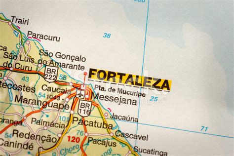 Fortaleza, Brazil Map Stock Photo | Royalty-Free | FreeImages