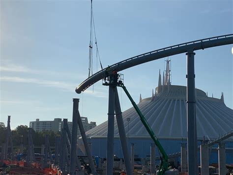 Construction Update: Tron Roller Coaster – A Walk With The Mouse