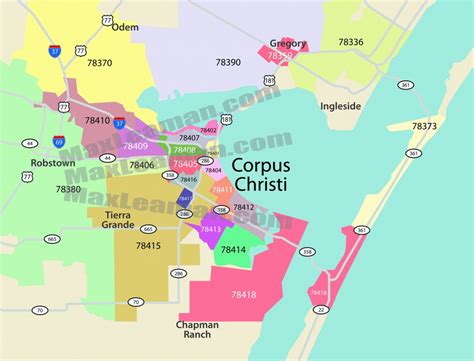 Corpus Christi Zip Code Map | Images and Photos finder