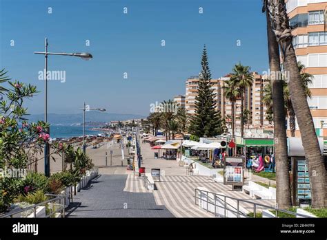 Promenade on the beach in Torrox Costa Stock Photo - Alamy