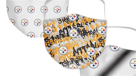 Pittsburgh Steelers face mask is the perfect accessory