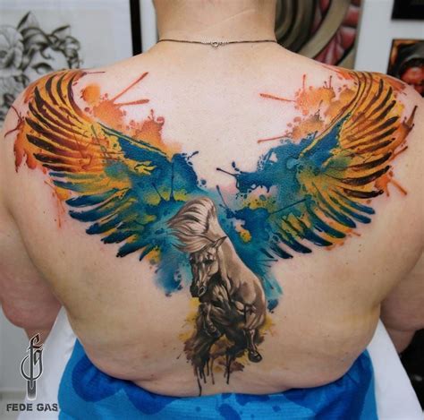 15 Mighty Pegasus Tattoos | Pegasus tattoo, Horse tattoo, Tattoos