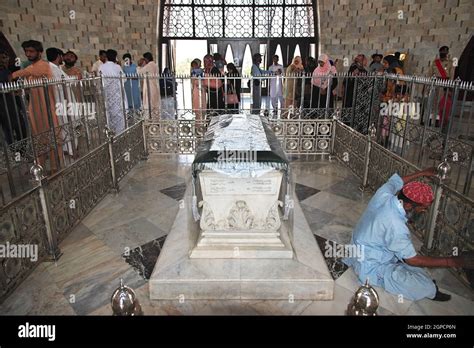 Mazar E Quaid, Jinnah Mausoleum, the tomb in Karachi, Pakistan Stock ...