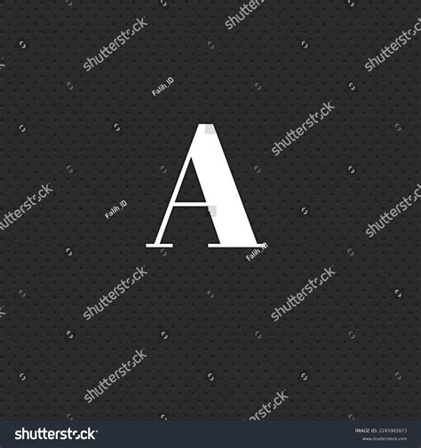 Alphabet Aesthetic White Color Elegant Black Stock Illustration 2245902873 | Shutterstock