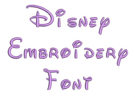 5 Size Disney Embroidery Font Embroidery Designs BX Fonts - Etsy