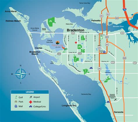 Map Of Sarasota Florida And Surrounding Area - Printable Maps