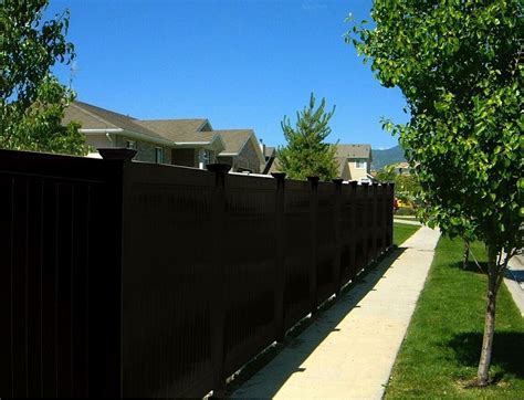 Black Vinyl Fencing