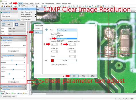 12MP USB Digital Industry Microscope Camera Measure Software Windows 7/8/10 Luis System High Speed