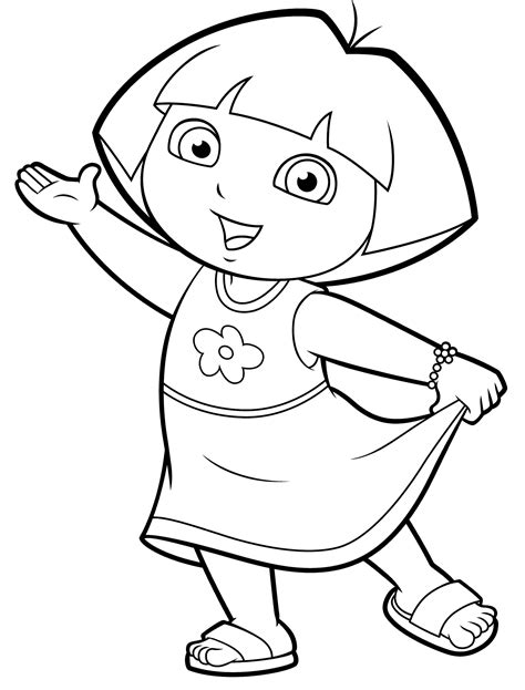 Dora Coloring Pages Printable | Educative Printable