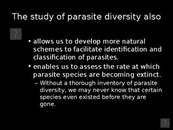 Animal Parasitology Lecture 2: Biodiversity of Parasites | TPT