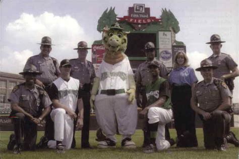 Dayton Dragons Baseball Players & Mascot Ohio Postcard