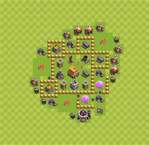 Trophy (Defense) Base TH5 - Clash of Clans - Town Hall Level 5 Base - (#14)