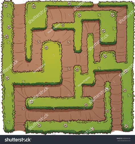 Cartoon Hedge Maze Vector Clip Art: เวกเตอร์สต็อก (ปลอดค่าลิขสิทธิ์) 283646189 | Shutterstock