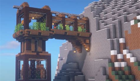 7 best mountain house designs for Minecraft 1.19