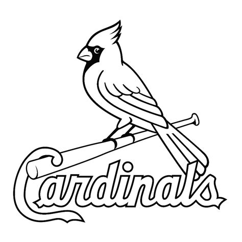 Download High Quality st louis cardinals logo stencil Transparent PNG ...