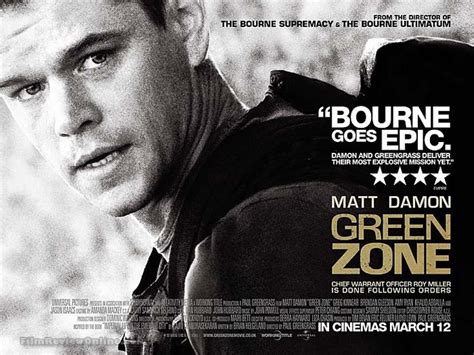 Green Zone movie poster - Fonts In Use