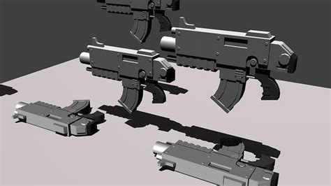 3D model Warhammer 40k Bolter VR / AR / low-poly | CGTrader