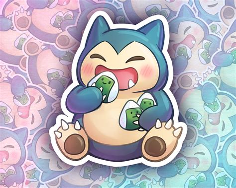 3 Snorlax Chibi Sticker Fan Art Cute Foodie Sticker - Etsy Australia