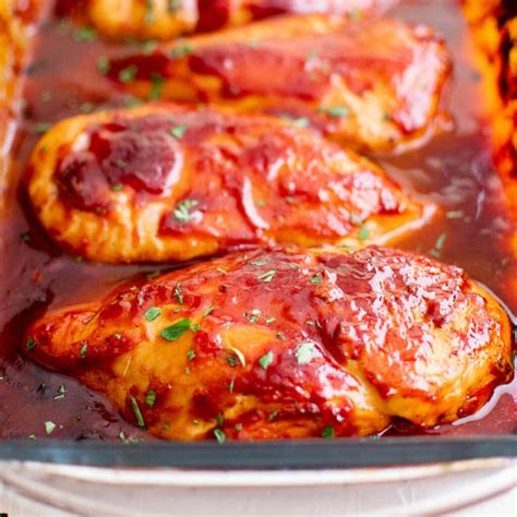 Easy Baked BBQ Chicken Breast Recipe (Oven Barbecue Chicken)