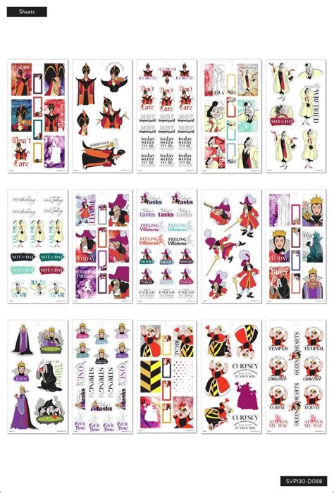 Disney© Villains Value Pack Stickers