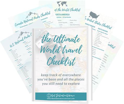 Ultimate World Travel Checklist | Next Destination Unknown