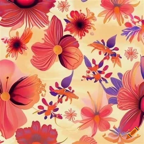 Floral pattern design on Craiyon