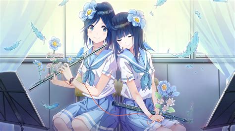 Wallpaper : hibike euphonium, manga, yuri, anime girls, No waifu no laifu 1920x1080 - depito8891 ...